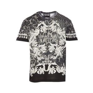 Versace Jeans Couture Black Cotton T-Shirt - NWT